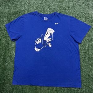 LA Dodgers Graphic T Shirt Men's Size 2XL Blue MLB Baseball Nike Short Sleeve